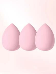 3/18Pcs Pink Multi-Sized Teardrop Makeup Sponges, Large Flat Cut & Mini Small Shapes, Soft Washable Absorbent Cosmetic Applicators, Reusable Blending Tools For Foundation, Concealer And All Liquid & Cream Daily Makeup - Pink - View 8