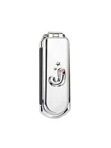 1pc Foldable Air Cushion Massage Comb, Electroplated Silver Color, Personalized Letter A-Z, Pink Bow, Star Pattern, Compact Portable Pocket Comb, Bag Comb, Women's Hair Styling Comb, Suitable As Gift - Silver - View 11