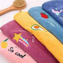1pc Microfiber Magic Hair Drying Cap, Women's Quick Dry Shower Cap Headwrap, Soft Polyester Bath Cap, Super Absorbent Women's Headband With Button Closure - Multicolor - View 8