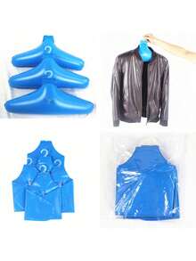 Vigour Summer Portable Inflatable Clothes Hanger, PVC Blow-Up Drying Rack, Reusable Inflatable Clothes Hanger, Camping Luggage Storage, Clothing Storage, Hanging Rack, Foldable Clothes Hanger, Space-Saving, Easy To Store, Suitable For Travel, Hotel, Business Trip, Outdoor, Travel Essential, Practical Gift, Housewarming Gift, Travel Gift, Back To School Gift - Multicolor - View 3