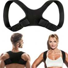 Correa de Soporte para Hombros - Corrector de Postura Unisex, Soporte Elástico para la Espalda, Postura Recta, Adecuado para Uso en el Hogar y la Oficina - A - Ver 1