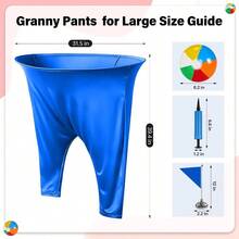 Granny Pants Yard Game For Adults (40 In * 31.5 In),2Pcs Granny Pants Outdoor Games With 10 Bouncy Balls,2 Pumps & Flags, Granny Pants Game For Family Carnival Party Reunion Gathering(Large) - Large - View 4