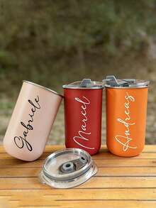 Custom Stainless Steel Travel Mug, Teacher Tumbler, Double Insulated Coffee Mug With Personalised Name Option, Cold Drink Mug | Elegant Mist Finish | Double Insulated, Coffee Mug, ,Reusable,Multi-Functional,Ornamental,Stylish,Exquisite - Multicolor - View 6