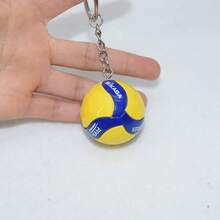 Gantungan Kunci Bola Voli Mini PVC 3,8cm, Gantungan Kunci Bola 3D, Gaya Olahraga, Hiasan Tas yang Dapat Dipersonalisasi, Koleksi untuk Penggemar, Hadiah Kenang-kenangan - MultiWarna - View 4