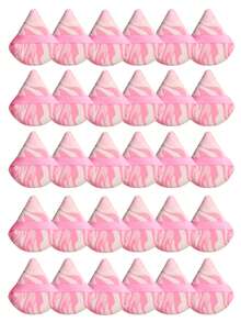 Triangle-Shaped Velvet Powder Puff 5/10/20/30/50/100pcs,Made Of Super-Soft Velvet, Designed For Contouring, Eye, And Corner, Suitable For All Skin Types. - Multicolor - View 12