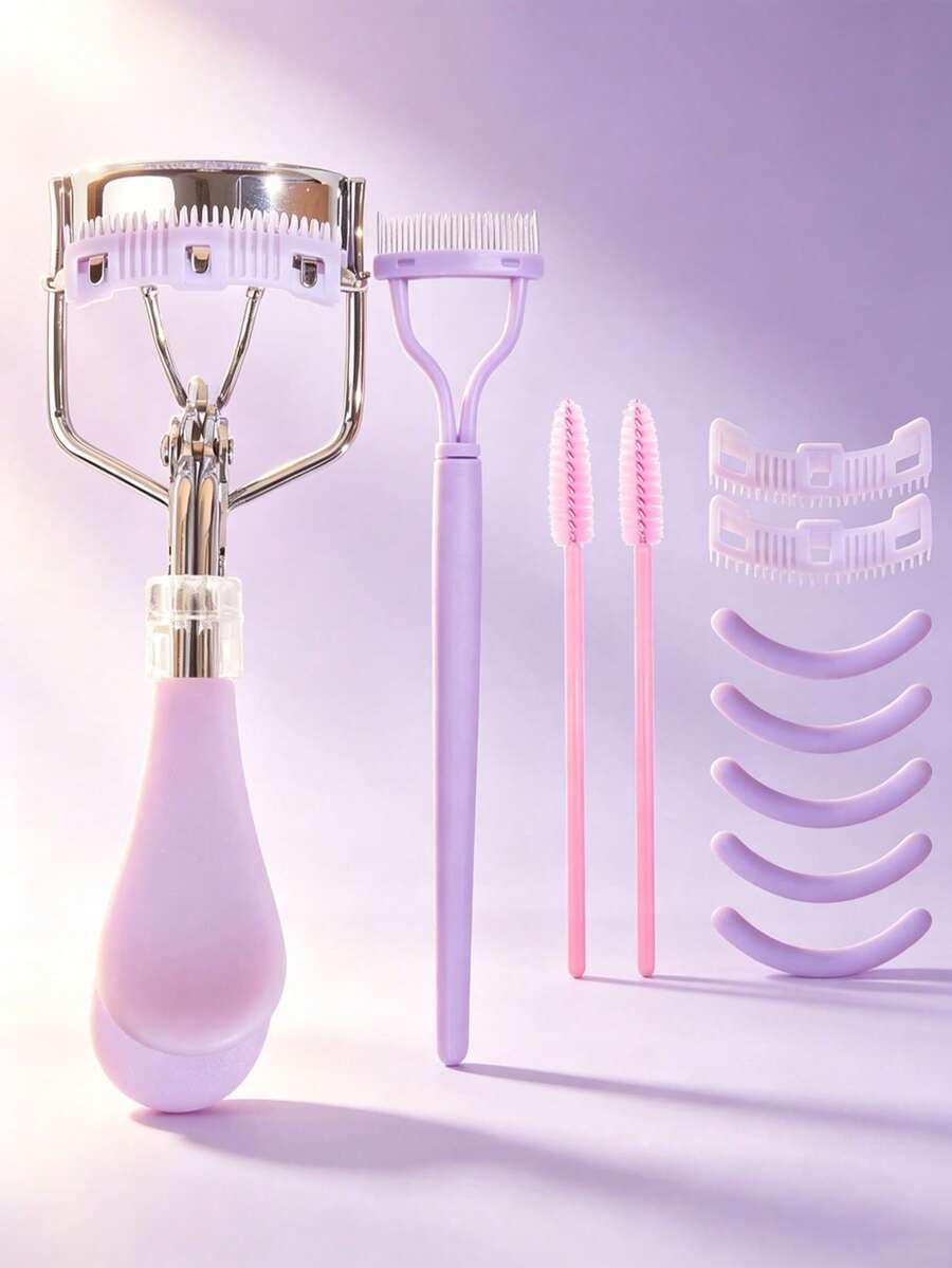 11pcs Eyelash Curler Set, Easily Create Perfect Curled Lashes, Portable Eyelash Curler, Suitable For Travel, Home, Business Use, Vanity, Bedroom, Gift For Women, Mother's Day Gift