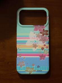 Casing Ponsel Mewah Baru dengan Motif Bunga Garis-garis Warna-warni, Polka Dot, Glitter, Rhinestone, dan Payet, Kompatibel dengan iPhone 18 Pro Max 18 Pro 17 Pro Max 17 Pro 16 Pro Max 15 Pro Max 13 14 Pro Max 12 Pro 15 Plus 11. Pelindung Belakang Lembut Artistik - Bunga bergaris - View 3