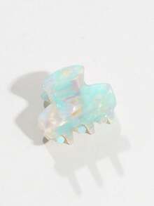 4pcs Fashionable Versatile Casual Acetate Mini Hair Claw Clips - Multicolor - View 4