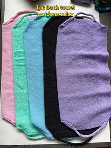 1pc Japanese Style Exfoliating Bath Towel, Extra Long Exfoliating Bath Cloth, Double-Sided Exfoliating Scrub Cloth, Facial Exfoliating Cloth, Japanese Style Back Scrubbing Towel, Bath Scrubbing Towel, Unisex Exfoliating Body Scrubbing Towel, Random Color - Multicolor - View 14