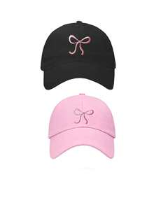 1/2 piezas Gorra de béisbol con coleta para mujer, gorra casual con moño desordenado, gorra ligera puntiaguda, gorra de sol de moda, adecuada para deportes al aire libre & uso casual diario - Gorro de pajarita - Ver 13