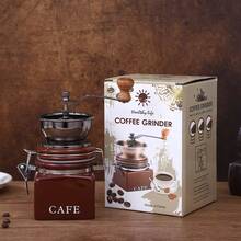 Coffee Grinder And Coffee Machine, Coffee Grinder, Espresso, Coffee Grinder, Manual Coffee Grinder, Coffee Accessories, Nut Grinder, Vintage Classic Nostalgic Design, Kitchen Utensils, Coffee Decor - Multicolor - View 3