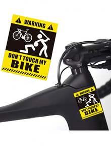2 piezas Pegatinas divertidas 3D para bicicleta de montaña, calcomanías de protección del cuadro resistentes a arañazos, accesorios de película protectora universal para bicicleta de carretera - Multicolor - Ver 6