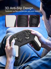 Compatible con Switch 2 Pro Controller, Funda protectora de controlador de doble color reforzada, Anti-caída Anti-deslizante Anti-rayones Anti-sudor, Sensación de control de juego mejorada, Empaque en caja de color - Ver 5