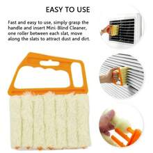 1pc/2pcs Handheld Blind/Car Window Cleaning Brush, Air Vent Cleaning Brush, Curtain Dusting Brush With Detachable Microfiber Cover, Easy Cleaning, Suitable For Air Conditioner, Car Air Vents, Fan Slots, Home, School, Hotel, Christmas Window Cleaning Tool, Cleaning Supplies - Multicolor - View 5
