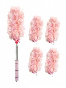 Car Dust Remover And Window Cleaner Set: Anti-Static Brush, For Car/Living Room/Bedroom/Desktop Dusting And Windshield Cleaning (1/3/5 Replacement Brush Heads) - Type a - View 20