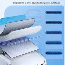 Car Sunshade, Heat Insulation Sun Curtain, Snow Shield, Front Windshield Sun Umbrella, Window Privacy Curtain, Car Cover, Side Shield, Summer Sun Protection And Heat Insulation, Winter Snow And Frost Protection - A - View 10
