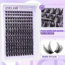 LIMEIKAI Beginner-Friendly DIY 3D Wispy False Eyelashes - Natural Cat Eye Manga Look, Mixed Lengths 10-18mm, Voluminous & Reusable, Perfect For Beginners & Professional Styling - C - View 9