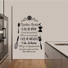 Kitchen Inspirational Stickers, Blue Star Gifts, Wall Decals, Our Recipes - C - View 6
