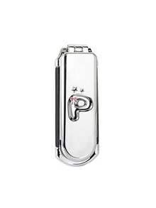 1pc Foldable Air Cushion Massage Comb, Electroplated Silver Color, Personalized Letter A-Z, Pink Bow, Star Pattern, Compact Portable Pocket Comb, Bag Comb, Women's Hair Styling Comb, Suitable As Gift - Silver - View 26