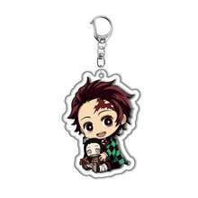 KIMETSU NO YAIBA 1 Set 8pcs Double Layer Acrylic Keychain Pendant, Doll Series Clear And Cute Pattern, Acrylic Surface With Protective Film, High Quality, Suitable As Pendant, Multiple Styles Available - Multicolor - View 30