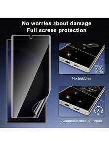XINHONGYU 2入裝霧面防窺螢幕保護貼，適用於 Galaxy A 系列智慧型手機，相容多款機型 A07、A17、A56、A36、A26、A16、A06、A55、A35、A25、A15、A05、A05s、A54、A34、A24、A14、A04、A53、A33、A23 與 A13，抗指紋光滑塗層，易貼附無氣泡 - 2個 - 查看 5