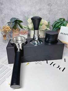 Portafilter Espresso Tanpa Dasar Stainless Steel 51mm, Tebal 4mm, 3-Telinga, Komponen Pengganti, Kompatibel dengan Mesin Kopi CASABREWS CM5418 Seri 3700, Gevi, Yabano, Tidak Kompatibel dengan Semua Model - Hitam - View 8