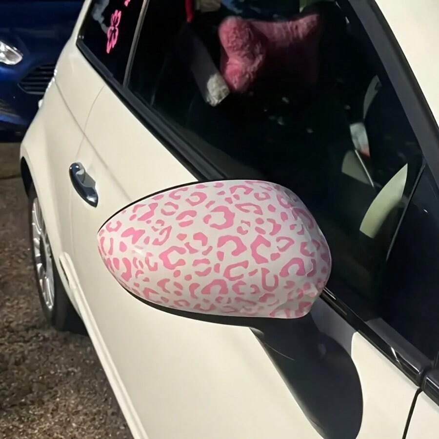 1 pieza Pegatina decorativa para coche, adecuada para el espejo retrovisor y la tapa de combustible, fácil de aplicar en diversas superficies, ajuste perfecto, patrón geométrico