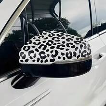 1 pieza Pegatina decorativa para coche, adecuada para el espejo retrovisor y la tapa de combustible, fácil de aplicar en diversas superficies, ajuste perfecto, patrón geométrico - Multicolor - Ver 4