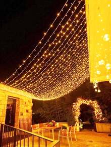 1pc 1.5/3/6/10M 10/20/30/40L/80LED Pearl String Lights, Indoor/Outdoor Decorative String Lights - White - View 12
