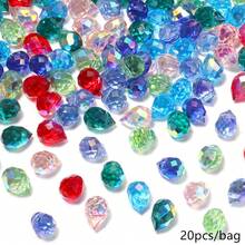 20 piezas de cuentas de vidrio facetado brillante con forma de lágrima de fresa de 8x11mm en colores vibrantes, se pueden usar como decoración de ventana, decoración colgante, cuentas de cristal artificial - Cuentas para hacer joyas DIY y combinaciones de cuentas, adecuadas para hacer pulseras únicas, aretes, teléfonos de cristal, accesorios para el cabello, tocados, colgantes, decoración de ropa y manualidades - Perfectas para proyectos creativos y accesorios de moda - gotas de agua con perlas de fresa - Ver 19