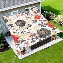 1pc Mandala Geometric Print Square Sun Shade Sail, Suitable For Yard, Pool, Villa Courtyard, Outdoor Leisure Area, Outdoor Sun Shade Sail, Beach Umbrella, Outdoor Sun Shade Cloth, Beach Canopy, Beach Tent, Patio Sun Shade, Outdoor Gazebo, Gazebo - Bohemia C - View 41