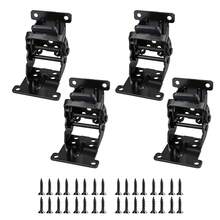 4pcs Foldable Bracket, Folding Locking Hinge Lock, Expandable Support Bracket, Self-Locking Hinge With Screws, Suitable For Table And Bed Legs - Multicolor - View 9