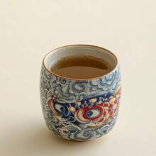 Master Cup Plant Ash Koi Full Color Teacup Kung Fu Tea Set Tea Tasting Cup Household Tea Single Cup Tea Cup Ceramic - 2-piece Set B - View 11