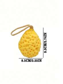 1/2Pcs Cheese Shape 3D Honeycomb Bath Sponge, Cute Appearance Rich Foam Highly Absorbent, High Resilience No Deformation Soft Exfoliating Body Scrubber With Hanging Rope, Random Color - Multicolor - View 10