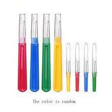 4pcs/8pcs Seam Ripper With Natural Wood Color Plastic Handle, Pink Plastic Handle Seam Ripper, Thread Cutter, Sewing Craft Tools, Random Color - 4 Large Grommets + 4 Small Grommets - View 13
