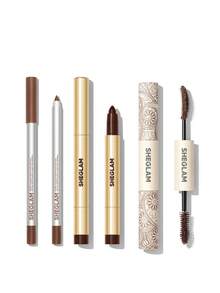 SHEGLAM [3Pcs] Bold Bronze Moves 眼線筆、睫毛膏和眼線筆套組 品牌美妝化妝品 適合女士與女孩 - 防水瑪奇朵+棕色+金屬棕色 - 查看 9