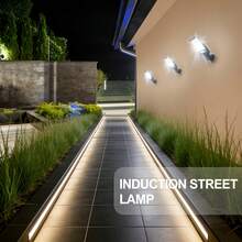 2 Paquetes Luz Solar de Pared IP65 Impermeable, Lámpara Rectangular Negra para Exteriores con Control Remoto, Inducción de Body Humano & 3 Modos de Iluminación, Luz de para Jardín Patio Porche Garaje Camino - 2 artículos - Ver 10