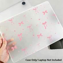 1件裝粉色蝴蝶結UV印花筆電保護殼，透明硬殼保護套，適用於MacBook Air與Pro，耐用塑料 - 查看 8