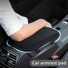 2件裝汽車中控扶手箱泡沫加高墊，通用內飾緩衝墊，舒適扶手增高配件，適用日常通勤與長途駕駛的車內裝飾用品 - 黑色 - 查看 7