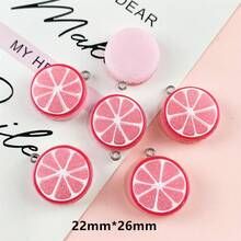 5pcs Resin Colorful Faux Sliced Watermelon Strawberry Pineapple Orange Fruit Pendants DIY Handmade Jewelry Accessories - Multicolor - View 27