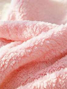 1PC Lambswool Fabric Pet-Proof Anti-Dust Sofa Cover, Embossed Plush Jacquard With Simple Large Leaf Design, Multi-Color Rich Palette, Thickened Autumn/Winter Style, Suitable For 1/2/3/4-Seater Sofas - Pink - View 12