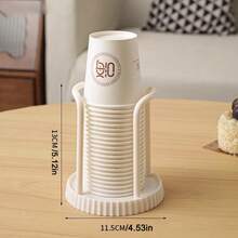 1pc Paper Cup Holder, Minimalist Paper Cup Holder, Multi-Functional Desktop Coffee/Tea Cup Storage Rack (Cups Not Included) - Multicolor - View 11
