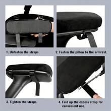 Thick Foam Armrest Pads, Comfortable Armrest Covers For Office Chairs, Soft And Elastic, Effectively Relieve Pressure On Elbows And Forearms, Make Long Hours Of Office Work Less Tiring, Practical Office Gift For Friends - A - View 10
