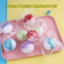 Crispy Cream Filled Soft Squishy Ball, Crystal Stick Texture, Slow Rebound ASMR Sensory Stress Relief Toy, Suitable For Teens And Adults - Multicolor - View 5