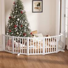 Pet Fences, Dog Enclosures, Indoor Fences, Stair Railings, Isolation Gates, Dog Cages, Partitions. - White - View 2
