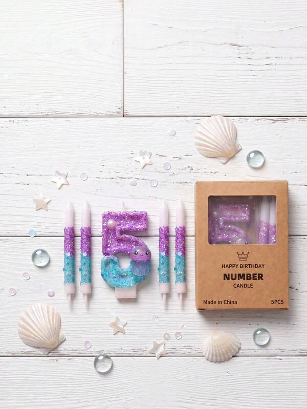 Purple Colorful Rainbow Jellyfish Digital Candle Set, Including 4 Candles Of The Same Style, Art, Wall Art With Frame, Stickers, Craft Ornaments, Fast Shipping, School Essentials, Nail Supplies, School Supplies