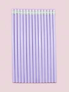 12/30pcs HB Multicolor Macaron Triangular Barrel Pencils With Eraser Head For Sketching, Drawing And Writing, High Aesthetic Value - Sets - View 10