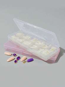 ART LALIC 12 Grids Nail Tip Storage Box, Nail Art Container Organizer For Rhinestones Charms Beads, Portable Accessories Storage Case - Multicolor - View 3