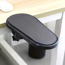 Soporte de extensión para brazo de escritorio con abrazadera, bandeja ergonómica de apoyo para el codo, soporte ajustable para el antebrazo, tablero de extensión de escritorio con abrazadera resistente, soporte para brazo para aliviar la presión de la muñeca, adecuado para oficina, juegos de computadora, estudio en casa, accesorio de actualización para escritorio de computadora - A - Ver 7