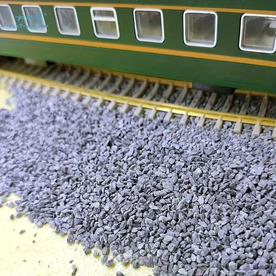 Realistic Grey Model Railway Track Ballast Gravel, Mini Stone Scenery ...